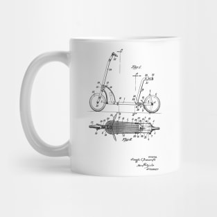 Scooter Vintage Patent Hand Drawing Mug